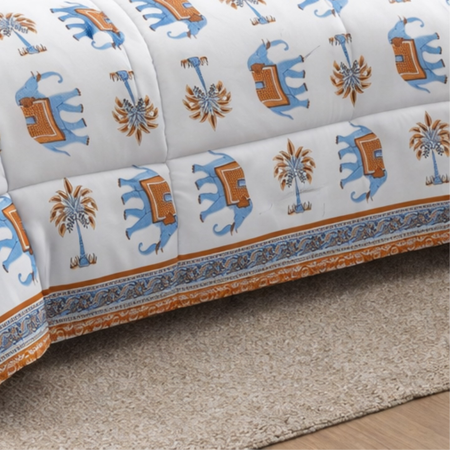Designer Jaipuri Prints 6 Pc Comforter Set – 100% Cotton Comfort