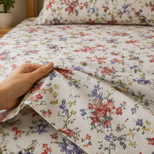 200 TC Pure Cotton Double Bedsheet with 2 Pillow Covers