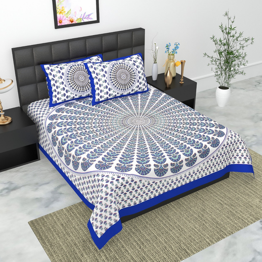 Haboo| Heritage Inspired Rajasthani Jaipuri Bedsheet Double Bed