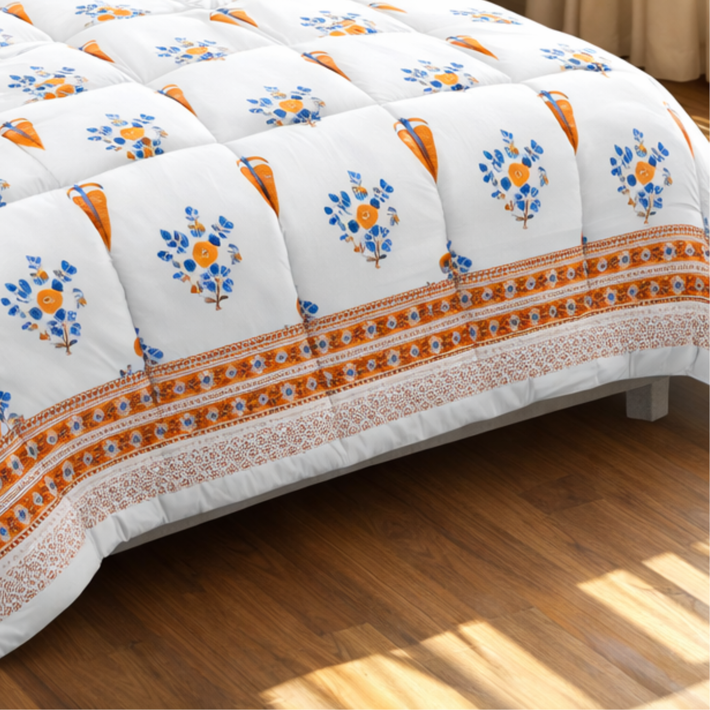 Luxury Jaipuri Print Comforter Set (6 Pc) – 100% Pure Cotton