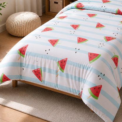 Watermelon Splash Single Bed Comforter Set for Kids