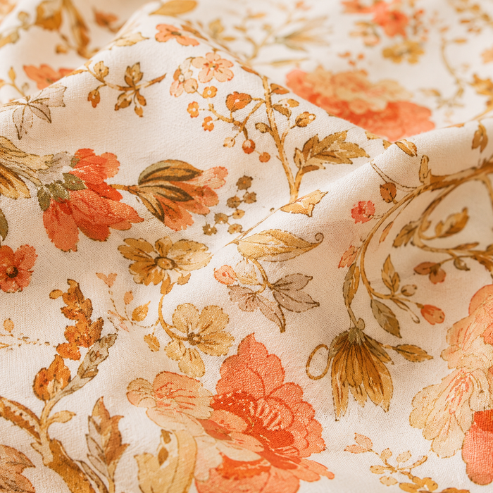 Heritage Petals – Pure Cotton Single Bed Bedsheet with 1 Pillow Cover