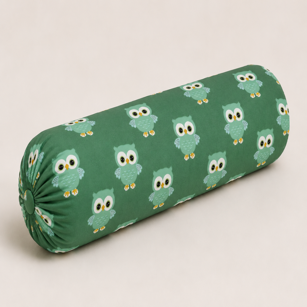 Cute Owl Kids Cushion Cover Set of 5 – 16x16 Inch Soft Cotton Decorative Cushions for Nursery & Kids Bedroom