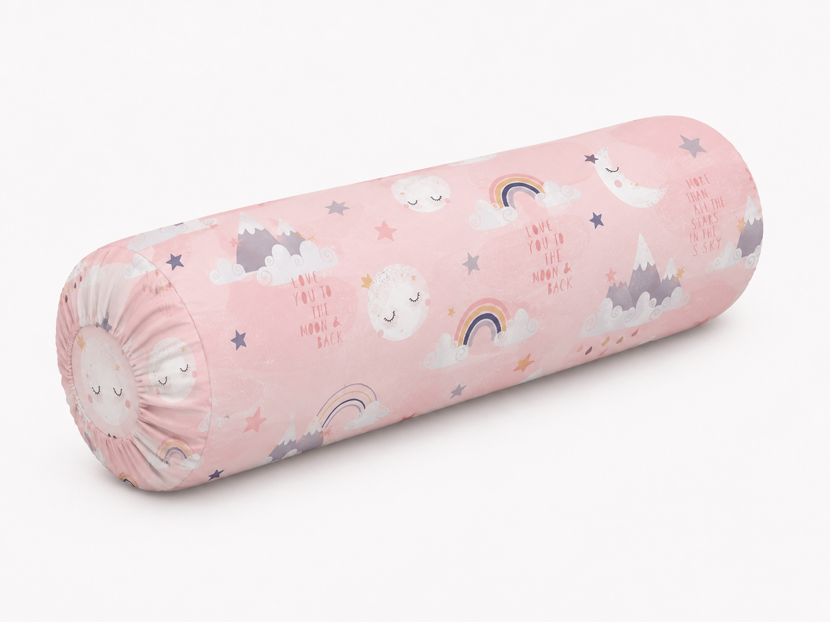 Dream Moon Kids Cushion Cover Set of 5 – 16x16 Inch Soft Cotton Decorative Cushions for Girls Room & Nursery