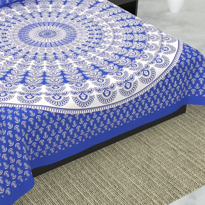 Haboo| Traditional Jaipuri Rajasthani Bedsheet for Double Bed