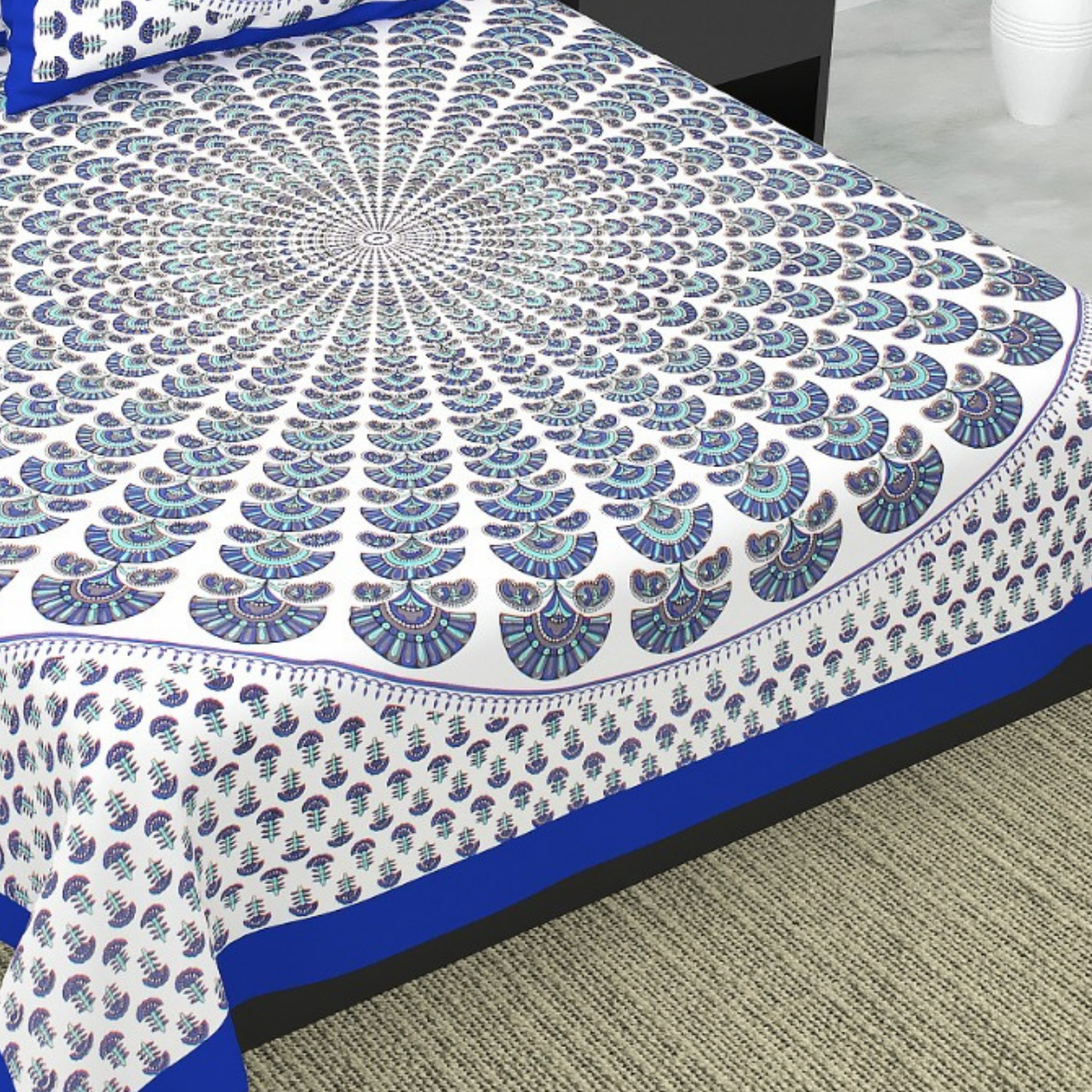 Haboo| Heritage Inspired Rajasthani Jaipuri Bedsheet Double Bed